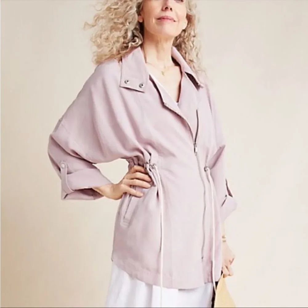 Anthropology Danuta Pink Utility Jacket Women Size M/L